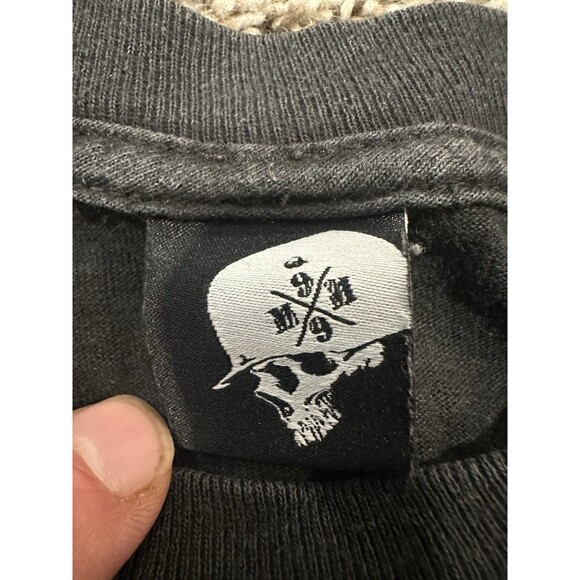 Vtg Metal Mulisha M/M Skull Y2K Mens Shirt L Real Tree Print - Picture 5 of 7